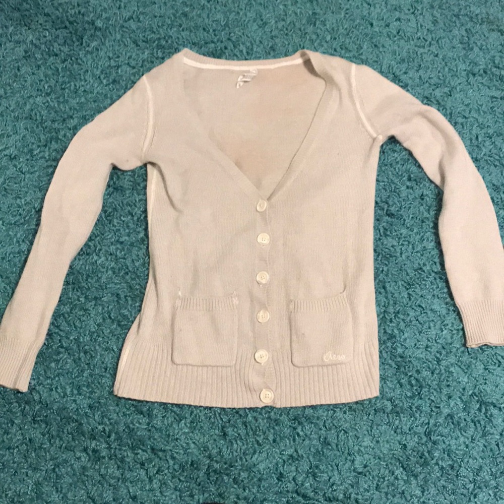 Beige sweater/ cardigan from Aeropostale